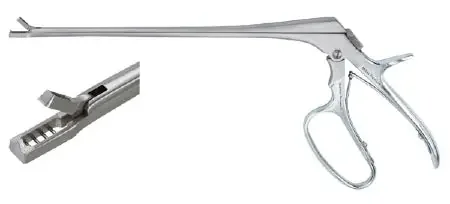 Miltex – Biopsy Forceps Tischler-Kevorkian 7-3/4 Inch Length OR Grade German Stainless Steel NonSterile w/Lock Pistol Grip Handle with Spring 3 X 9.5 Rectangular Bite with Single Tooth on Lower Jaw – 301464WL