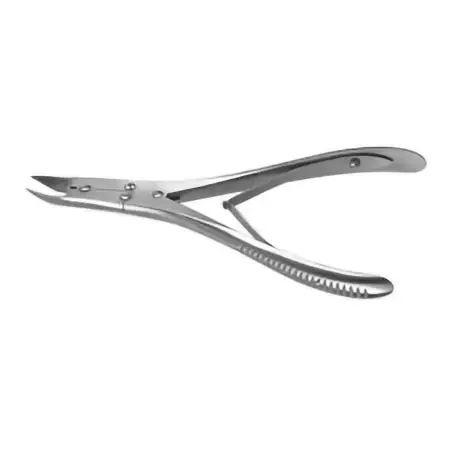 Miltex – Bone Cutting Forceps McIndoe 7 Inch Length OR Grade German Stainless Steel NonSterile NonLocking Plier Handle with Spring Angled on Flat Concave Blades – PM-1422