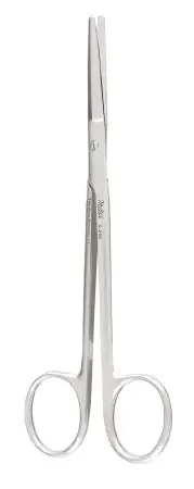 Miltex – Dissecting Scissors Kahn 5-1/2 Inch Length OR Grade German Stainless Steel NonSterile Finger Ring Handle Straight Blade Blunt Tip / Blunt Tip – 5-265