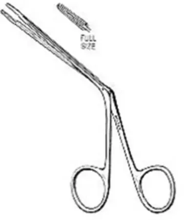 Miltex – Dressing Forceps Littauer 4-3/4 Inch Length OR Grade German Stainless Steel NonSterile NonLocking Finger Ring Handle Straight Serrated Tip – 19-414