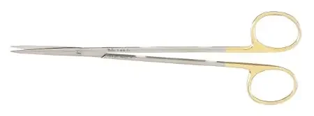Miltex Carb-N-Sert – Dissecting Scissors Metzenbaum 7 Inch Length OR Grade German Stainless Steel / Tungsten Carbide NonSterile Finger Ring Handle Straight Blade Sharp Tip / Sharp Tip – 5-181B-TC