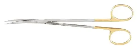 Miltex Carb-N-Sert – Dissecting Scissors Metzenbaum 7 Inch Length OR Grade German Stainless Steel / Tungsten Carbide NonSterile Finger Ring Handle Curved Blade Sharp Tip / Sharp Tip – 5-182B-TC
