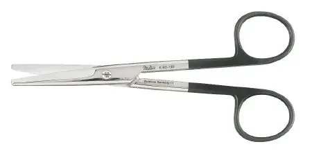 Miltex SuperCut – Operating Scissors Mayo 5-1/2 Inch Length OR Grade German Stainless Steel NonSterile Finger Ring Handle Straight Blade Blunt Tip / Blunt Tip – 5-SC-120