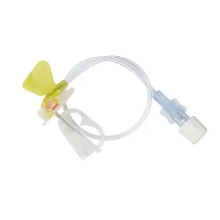 MiniLoc – Huber Infusion Set 20 Gauge 3/4 Inch 8 Inch Tubing Without Port – 0632034