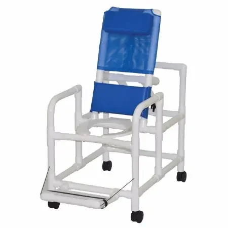 MJM International – Reclining Commode / Shower Chair With Backrest – 555370