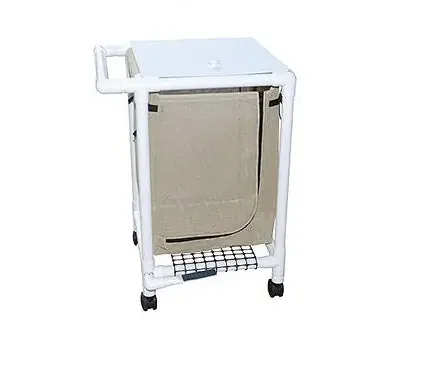 MJM International – Single Hamper with Bag 4 Casters 25.71 gal. – 218-S-FP-GREEN