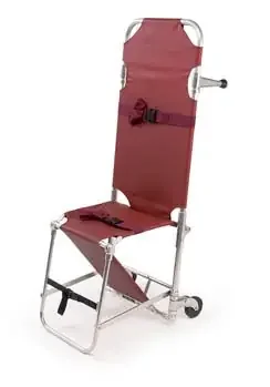 Model 107 – Stretcher Chair Aluminum Frame 350 lbs. Weight Capacity Without Arm Burgundy Upholstery – 0107714