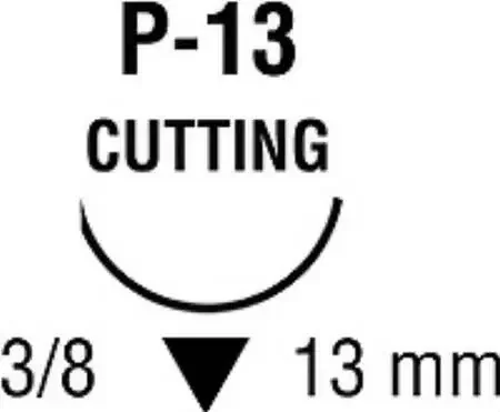 Monosof~Dermalon – Suture with Needle Nonabsorbable Uncoated Black Suture Monofilament Nylon Size 4 – 0 18 Inch Suture 1-Needle 13 mm Length 3/8 Circle Reverse Cutting Needle – SN-5699
