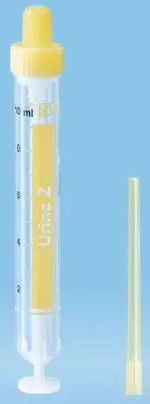 Monovette – Urinalysis Tube Round Bottom Plain 15 X 102 mm 10 mL Yellow Screw Cap Polypropylene Tube – 10.252.020