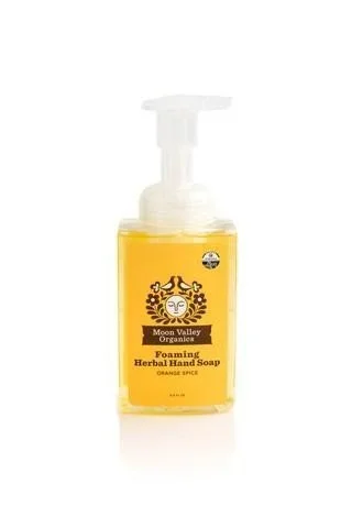 Moon Valley Organics Foaming Herbal Hand Soap Orange Spice 8.8 oz Liquid