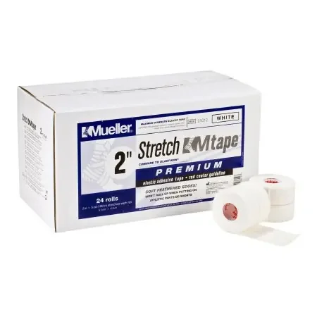 Mueller Stretch MTape Premium – Athletic Tape Stretch Elastic Adhesive 2 Inch X 5 Yard White NonSterile – 21012