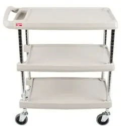 myCart – Utility Cart Plastic 27-11/16 X 36-5/8 X 40-1/4 Inch Gray 26 X 36 Inch – MY2636-35G