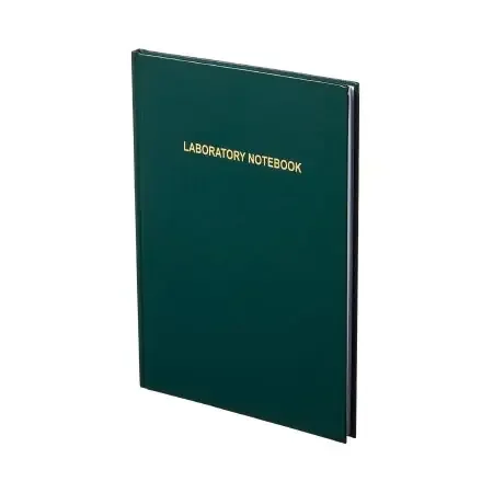 Nalgene – Lab Notebook 8-3/4 X 11-1/4 Inch, Forest Green Cover, 5 mm Grid – 6301-3000