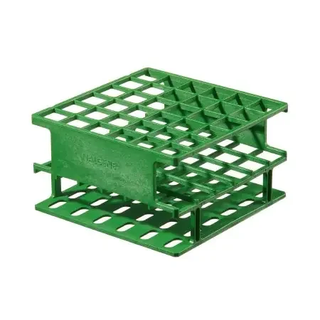 Nalgene Unwire – Half Rack Test Tube Rack 20 Place 20 mm Tube Size Green 3-1/3 X 4-1/8 X 5 Inch – 5972-0416