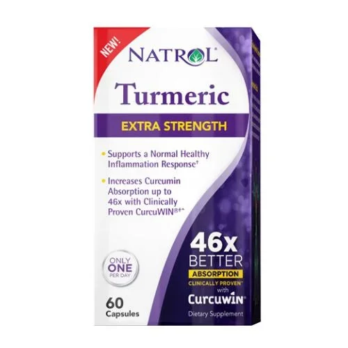Natrol, High Absorption Turmeric, 60 CAPSULE