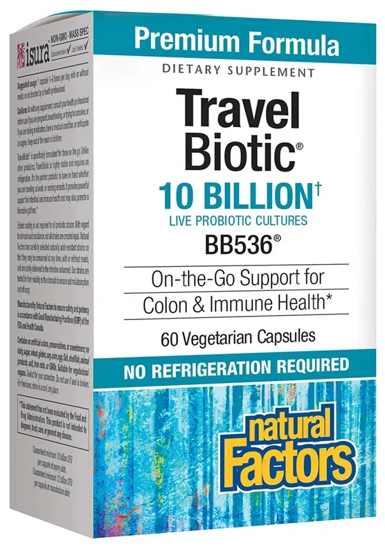 Natural Factors TravelBiotic 10 Billion