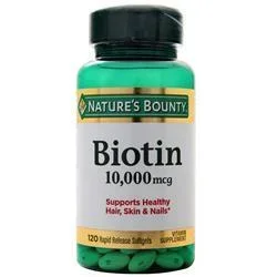 Nature’s Bounty Biotin (10000mcg) 120 sgels