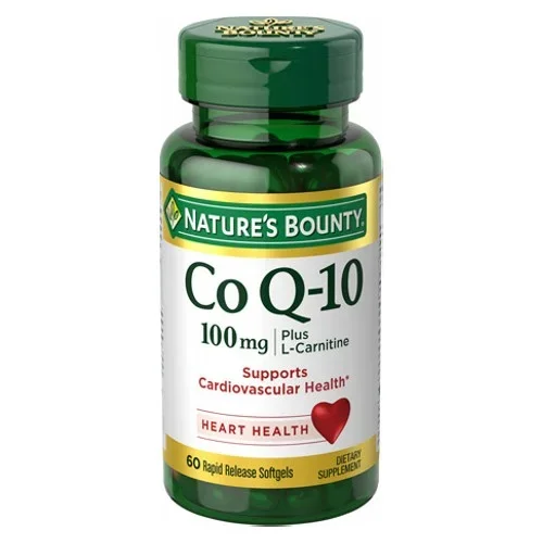 Nature’s Bounty, Co Q-10 Plus (with L carnitine), 100 mg, 24 X 60 Softgels