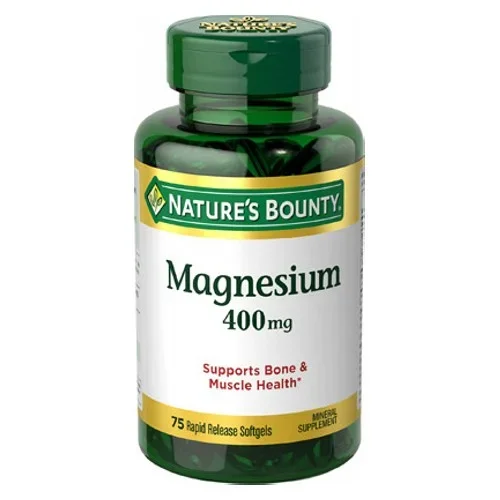 Nature’s Bounty, Magnesium, 400 mg, 24 X 75 Softgels