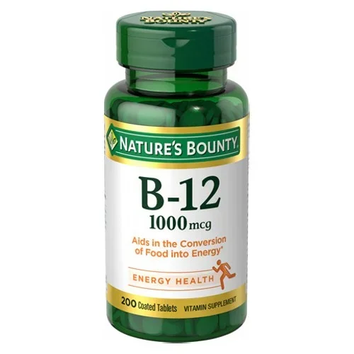 Nature’s Bounty, Vitamin B-12, 1000 mcg, 24 X 200 Coated Tabs