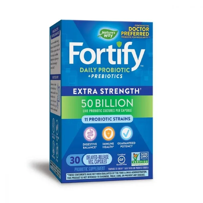 Nature’s Way Fortify Daily Probiotic Extra Strength 50 billion 30 vcaps