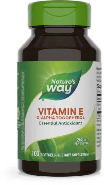 Nature’s Way Vitamin E 400 IU With D- Alpha Tocopherols 100 Softgel
