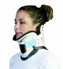 NecLoc – Rigid Cervical Collar Preformed Adult Large Two-Piece / Trachea Opening – NL-500E
