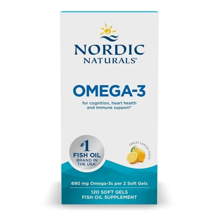 Nordic Naturals Omega-3 – Lemon 120 Softgel