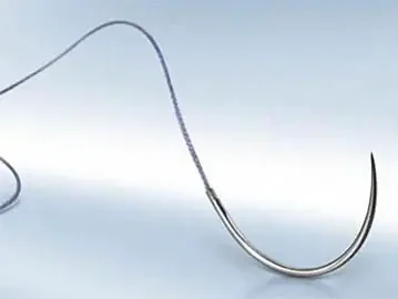 Novosyn – Suture with Needle Absorbable Coated Violet Suture Braided Polyglycolide Size 0 70 cm Suture 1-Needle 26 mm Length 5/8 Circle Round Bodied Needle with Taper Point – C0068416