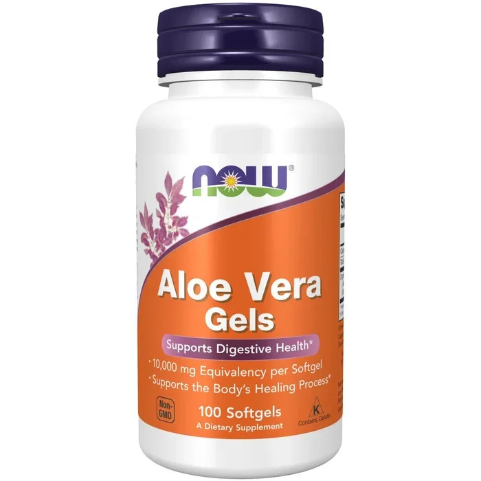 NOW Foods Aloe Vera Gels, 10,000 mg, 100 Softgels