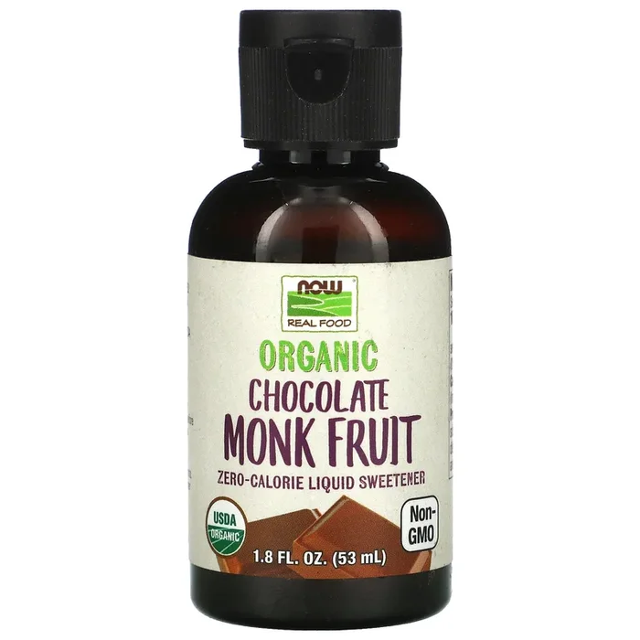 Now Foods, ORG MONK FRUIT CHOCOLATE LIQUID 1.8, 2 Oz