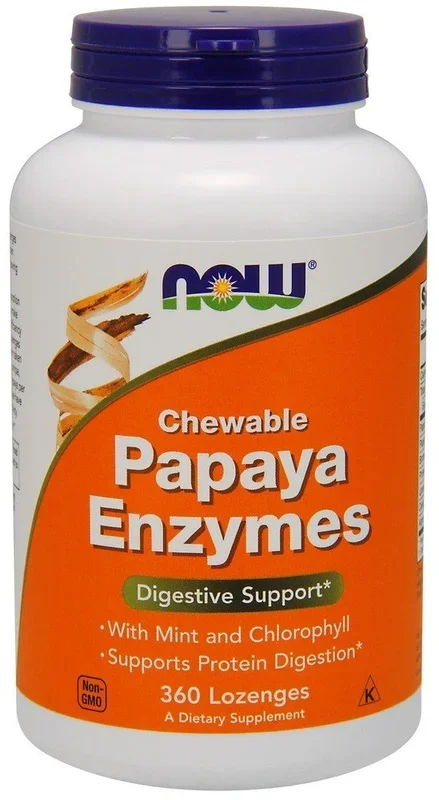 Now Foods Papaya Enzyme 360 Chewable