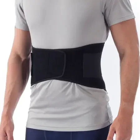 NYOrtho Deluxe – Worker Back Support with Suspenders X-Large Hook and Loop Closure 38 to 42 Inch Waist Circumference 9 Inch Back Height Adult – 7100-XL