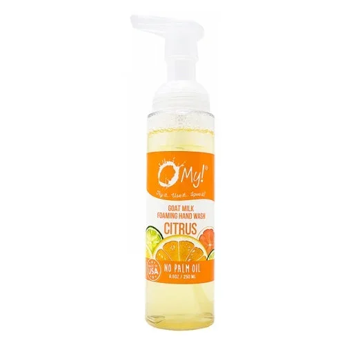 O MY!, Goat Milk Foaming Hand Wash, Citrus 8.5 Oz