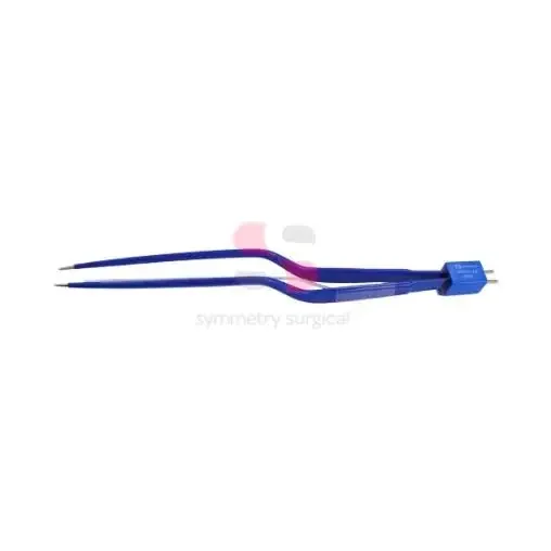 Olsen – Bipolar Forceps 4-1/4 Inch Working Length NonLocking Bayonet Handle Straight Smooth Insulated 1 mm Tips – 20-0421