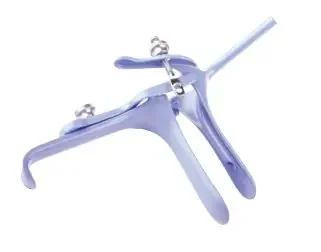 Olsen – Electrosurgical Vaginal Speculum Set Graves NonSterile OR Grade Coated Stainless Steel Large Double Blade Duckbill Reusable Without Light Source Capability – 50201