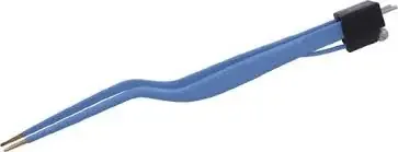 Olsen Midas Touch – Bipolar Forceps Semkin 5-3/4 Inch Length NonLocking Bayonet Handle Straight Smooth, Insulated 1.5 mm Tips – 90-2002