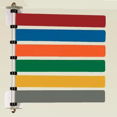 Omnimed – Exam Room Signal Flag Wall Mount 6 Flag 4 Inch – 291736