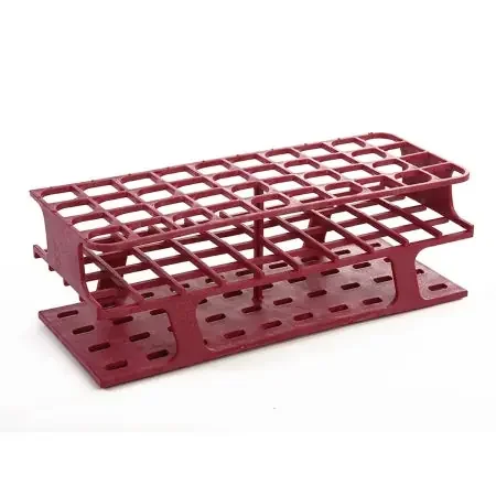 OneRack – Full Size Test Tube Rack 40 Place 10 to 18 mL Tube Size Magenta 83 X 100 X 252 mm – HS27513D