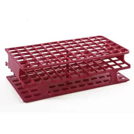 OneRack – Full Size Test Tube Rack 40 Place 10 to 18 mL Tube Size Magenta 92 X 120 X 300 mm – HS27514D