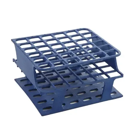 OneRack – Half Size Test Tube Rack 36 Place 5 to 10 mL Tube Size Blue 70 X 127 X 127 mm – HS27502B