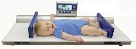 Opti-Ped – Baby Scale Digital LCD Display 60 lbs. Capacity Blue / White Battery Operated – MX282