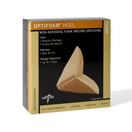 Optifoam – Foam Dressing 2 X 4 X 5 Inch Heel Cup Style Non-Adhesive without Border Sterile – MSC1200EP