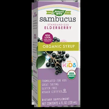 Organic Sambucus Syrup for Kids 4 fl oz