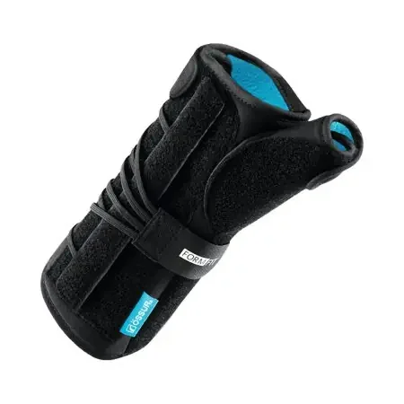 Ossur Formfit – Wrist Brace with Thumb Spica Aluminum / Copper / Cotton / Polyamide / Polyester / Polyurethane Right Hand Black One Size Fits Most – B-253503109