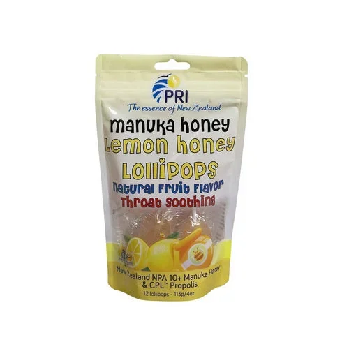 Pacific Resources International, Children’s Lollipops, Lemon and Honey 12 Count