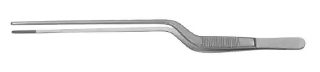 Padgett – Dressing Forceps Gruenwald 8-1/2 Inch Length Surgical Grade Stainless Steel NonSterile NonLocking Bayonet Handle Straight Serrated Tips – PM-4283