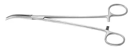 Padgett – Hemostatic Forceps Lariche 8 Inch Length Surgical Grade Stainless Steel NonSterile Ratchet Lock Finger Ring Handle Curved – PM-8585