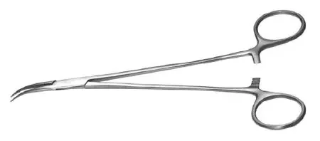 Padgett – Hemostatic Forceps Mosquito 4 Inch Length Surgical Grade Stainless Steel NonSterile Ratchet Lock Finger Ring Handle Curved – FLM-105