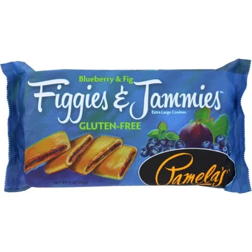 Pamela’s Products, Figgies And Jammies Extra Large Cookies Gluten Free Blueberry And Fig, 9 Oz(Case Of 6)